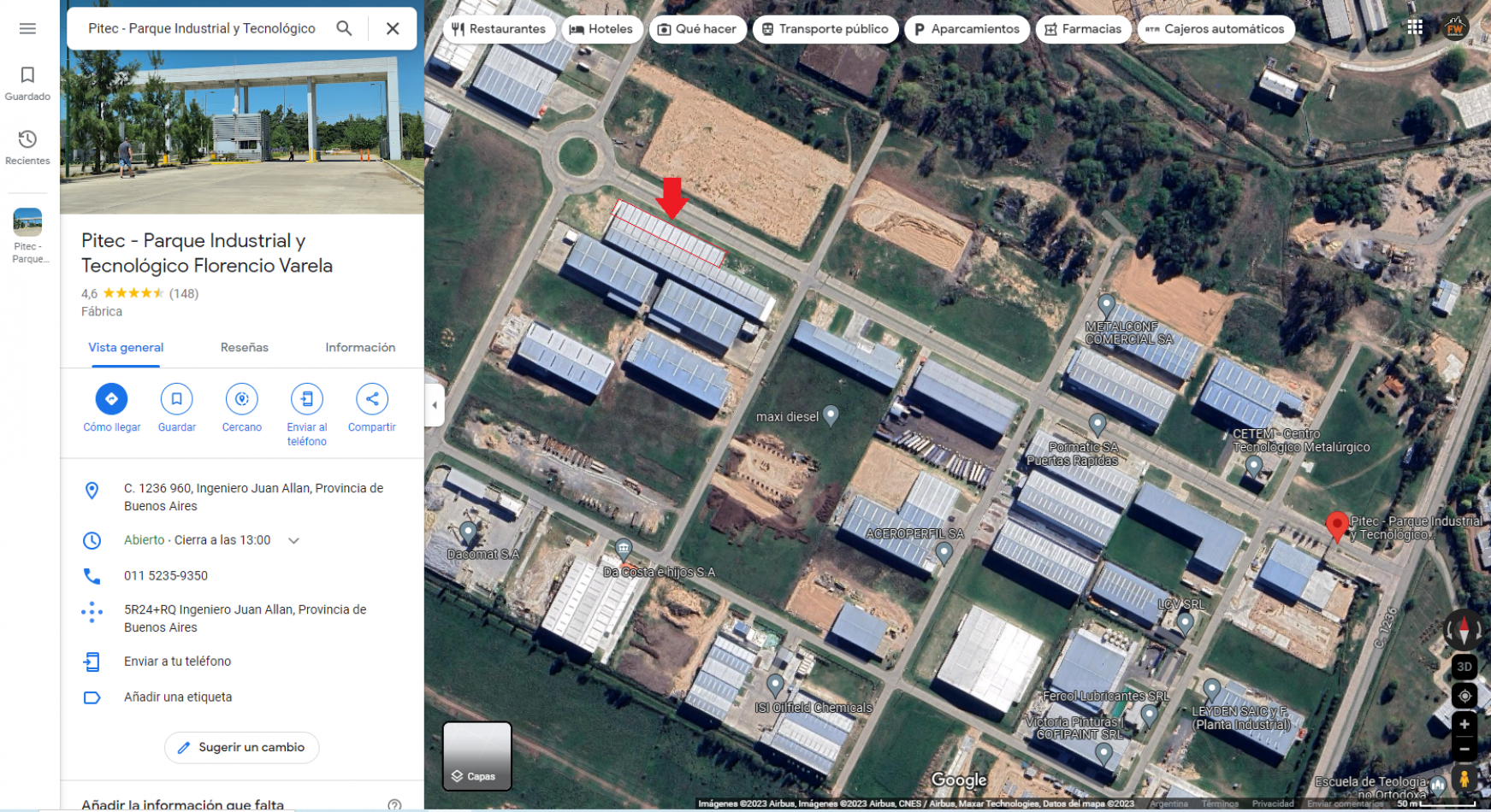 Galpon/deposito en alquiler Parque Industrial Florencio Varela- PITEC zona sur - 