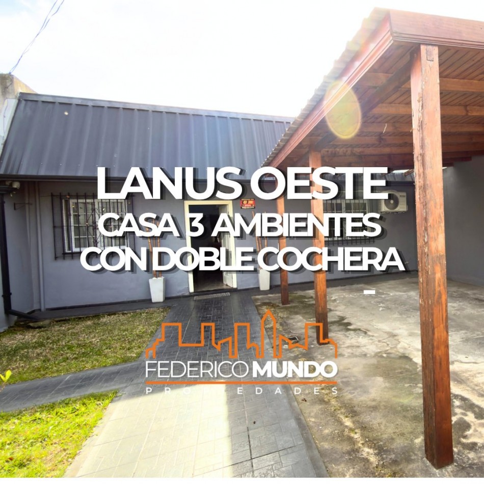 Casa 3 ambientes en venta Lanus Oeste