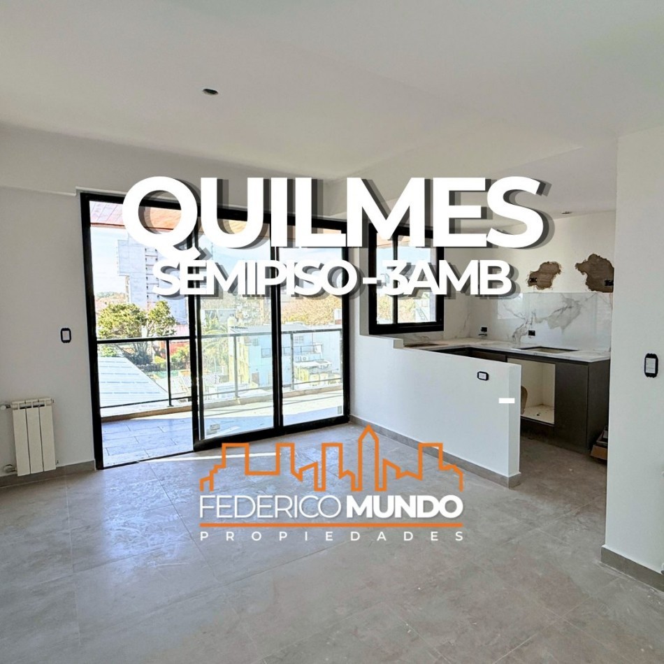 Departamento 3 ambientes con cochera en venta Quilmes Oeste