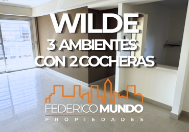 Departamento venta 3 ambientes Wilde Avellaneda c/ 2 cocheras