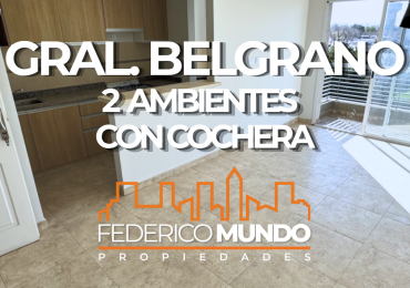 Depto 2 ambientes venta en General Belgrano a estrenar con cochera
