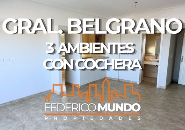 Depto 3 ambientes venta en General Belgrano a estrenar con cochera