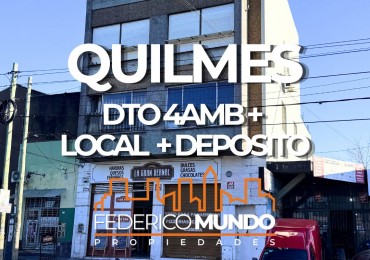 Departamento + Local en venta Quilmes