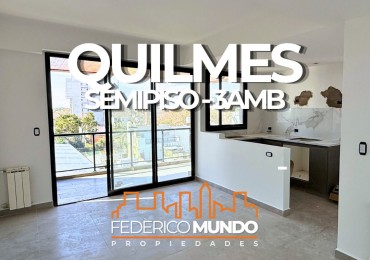 Departamento 3 ambientes con cochera en venta Quilmes Oeste