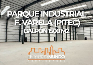 Galpon/Deposito a estrenar en Alquiler Parque Industrial Varela PITEC