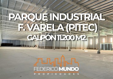 Galpon/Deposito a estrenar en Alquiler Parque Industrial Florencio Varela PITEC