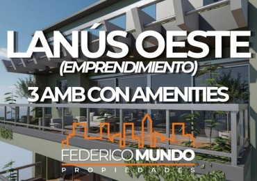 Departamento 3 ambientes en venta en pozo en Lanus Oeste