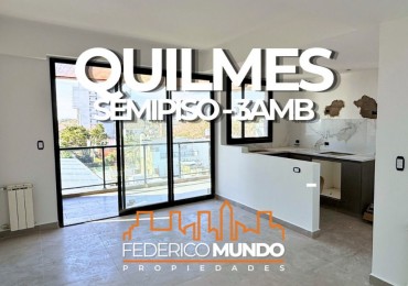 Departamento 3 ambientes con cochera en venta Quilmes Oeste